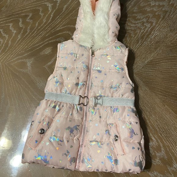 Little Lass Other - 4T Unicorn Hooded Vest